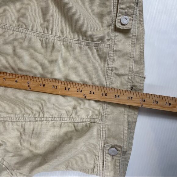 American Eagle Outfitters Corduroy Jacket Faux Fur Collar Cuffs Women’s Size S - Picture 9 of 11